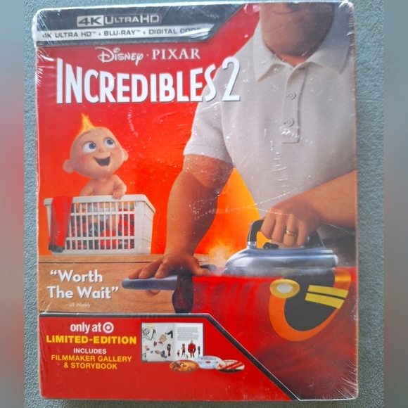 Incredibles 2 (4K/UHD) includes Filmmaker Gallery & Storybook New with tag - Picture 4 of 5